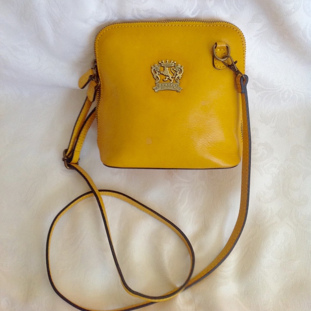 Pratesi Firenze Italy Leather Cross-body bag. New